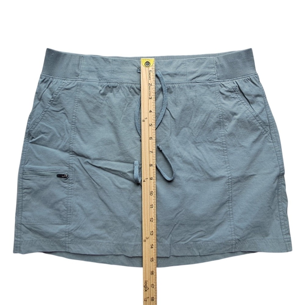 Eddie Bauer Travex Skort Womens Large "Olive" Gray Blue Hiking Travel Active - Picture 5 of 8